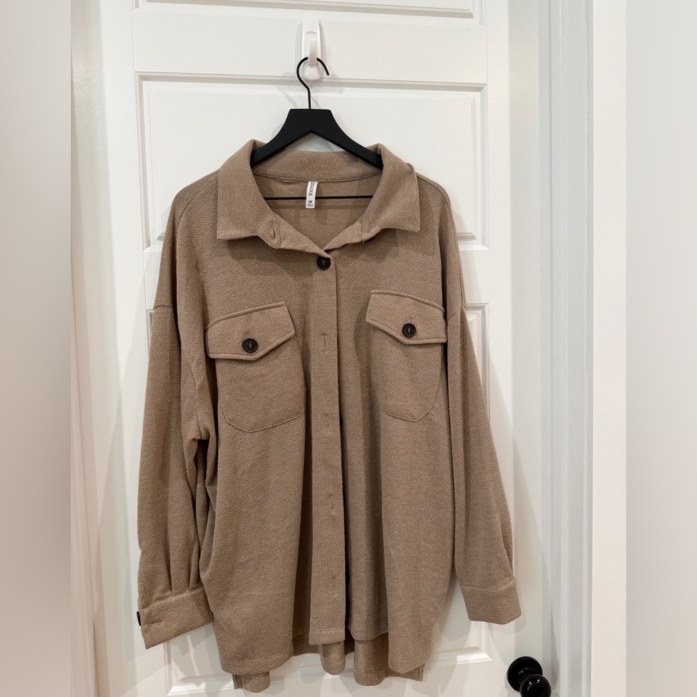 NEW! Zenana Tan Jacket - 2x